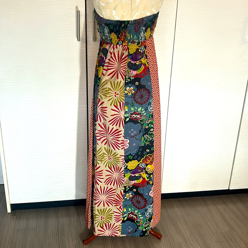 Gorgeous strapless cotton maxi dress, Sz M - Picture 4 of 5